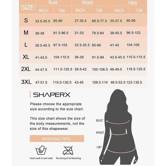 SHAPERX Tummy Control Shapewear for Women Seamless Colombianas Bodysuit Open - Picture 3 of 4